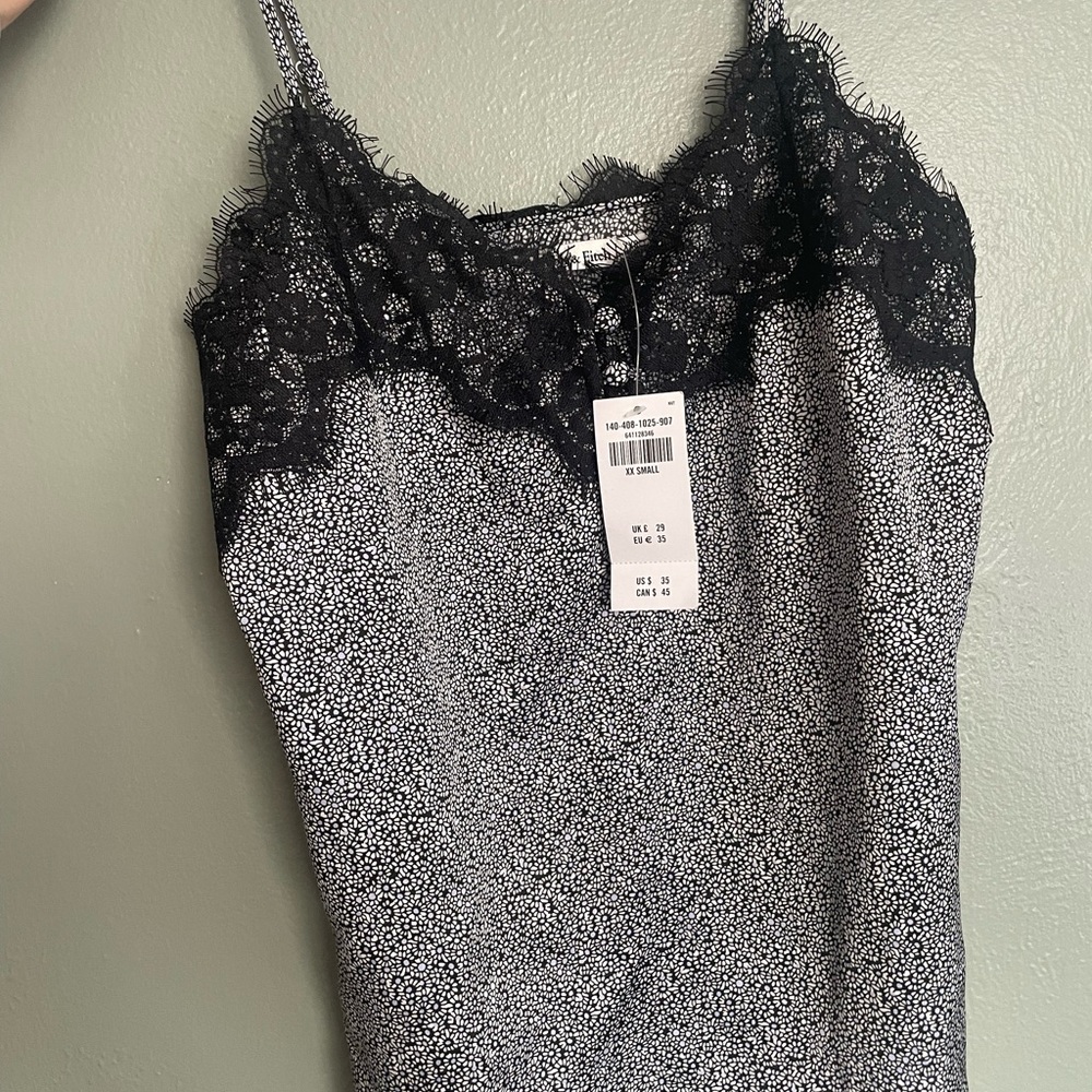 Abercrombie & Fitch Black Floral Lace Top